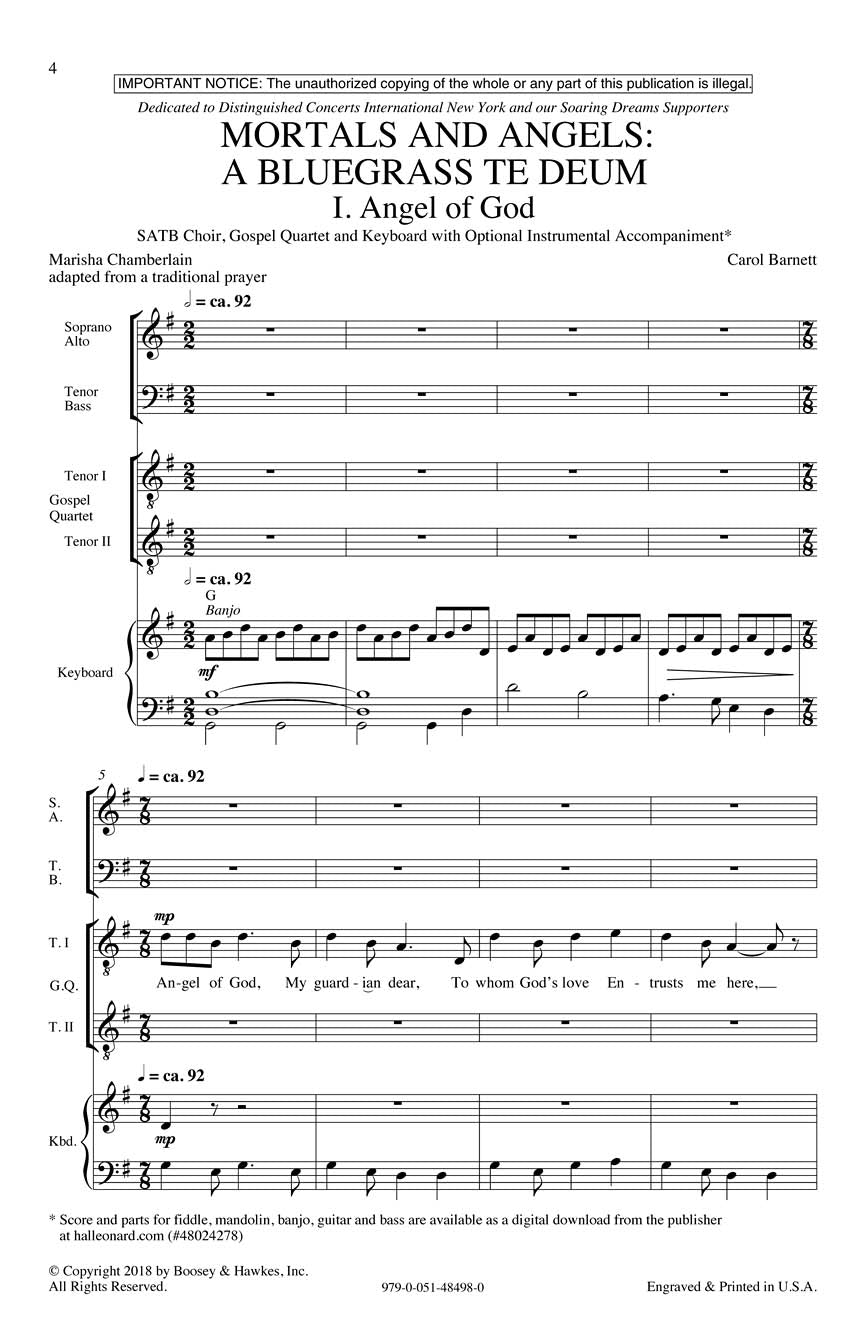 Barnett: Mortals & Angels: A Bluegrass Te Deum