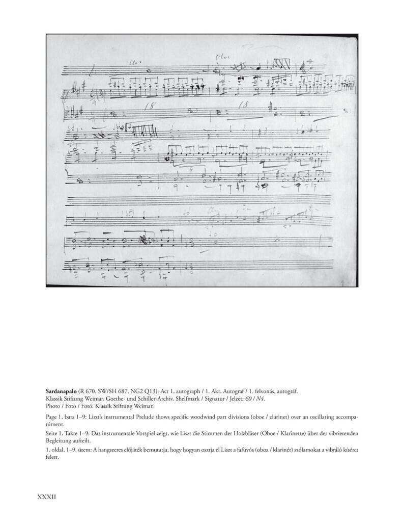 Liszt: Sardanapalo, Act 1 (Fragment)