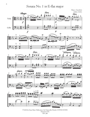 Anzoletti: 2 Sonatas for Viola & Cello