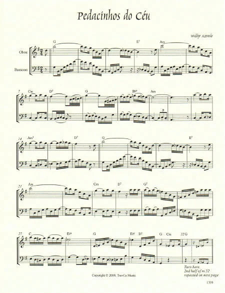 Azevedo: Pedacínhos do Céu (arr. for oboe & bassoon)
