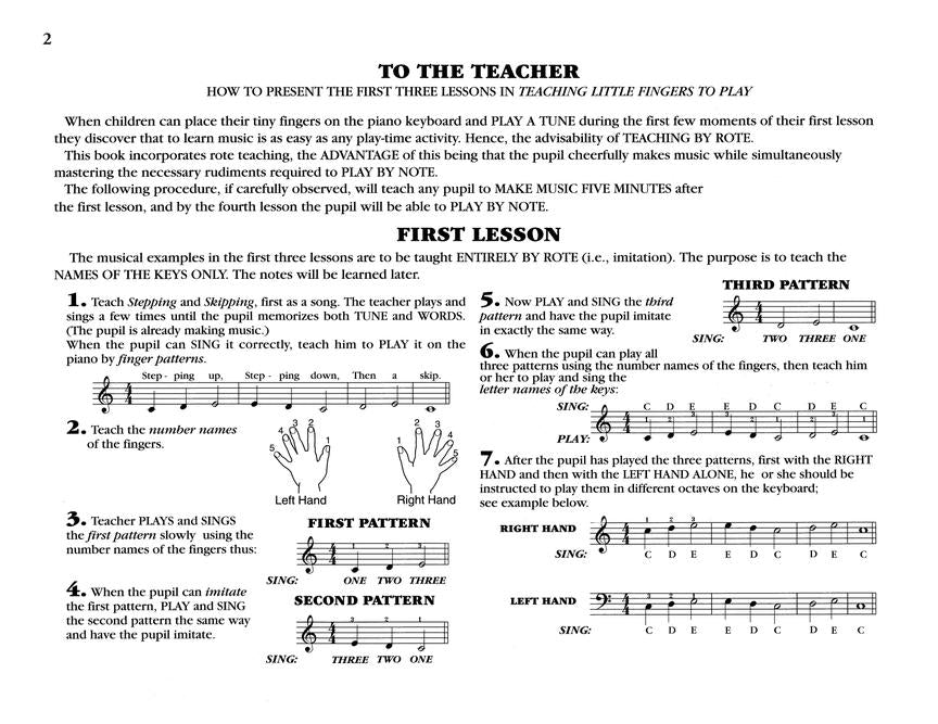 Teaching Little Fingers to Play