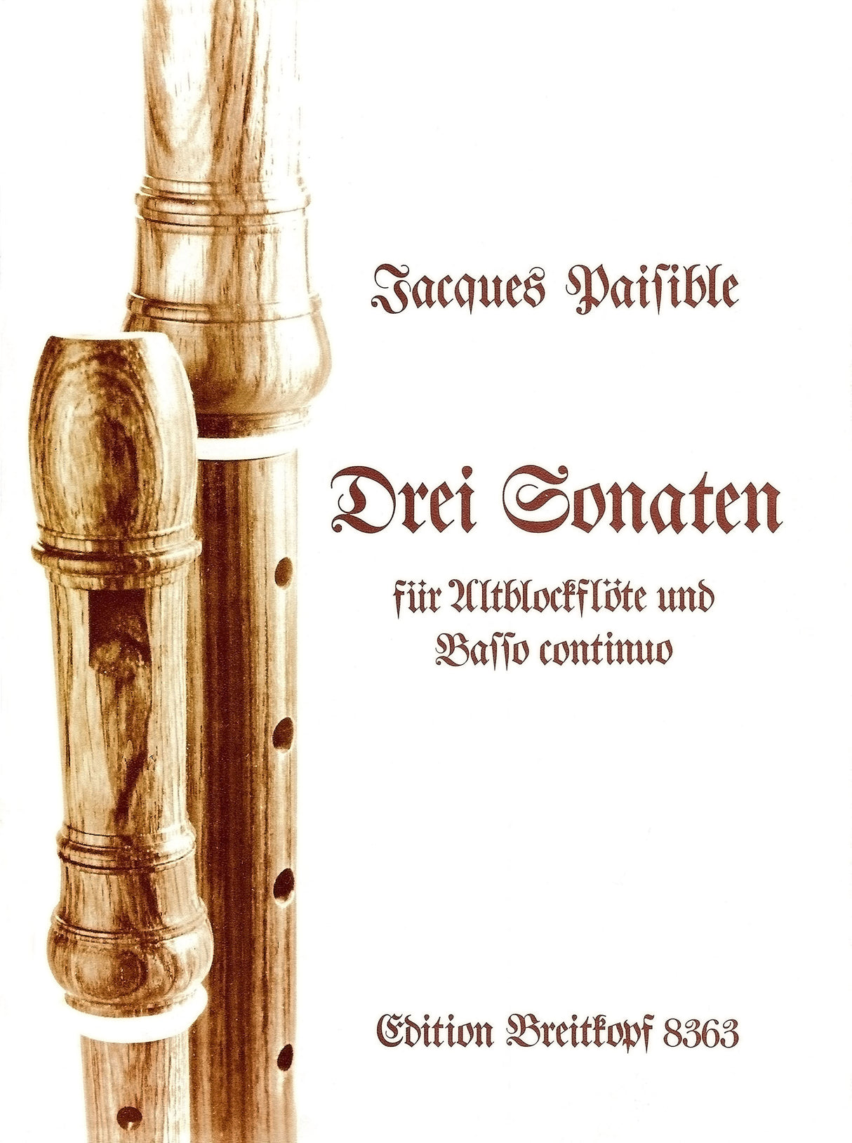 Paisible: 3 Recorder Sonatas