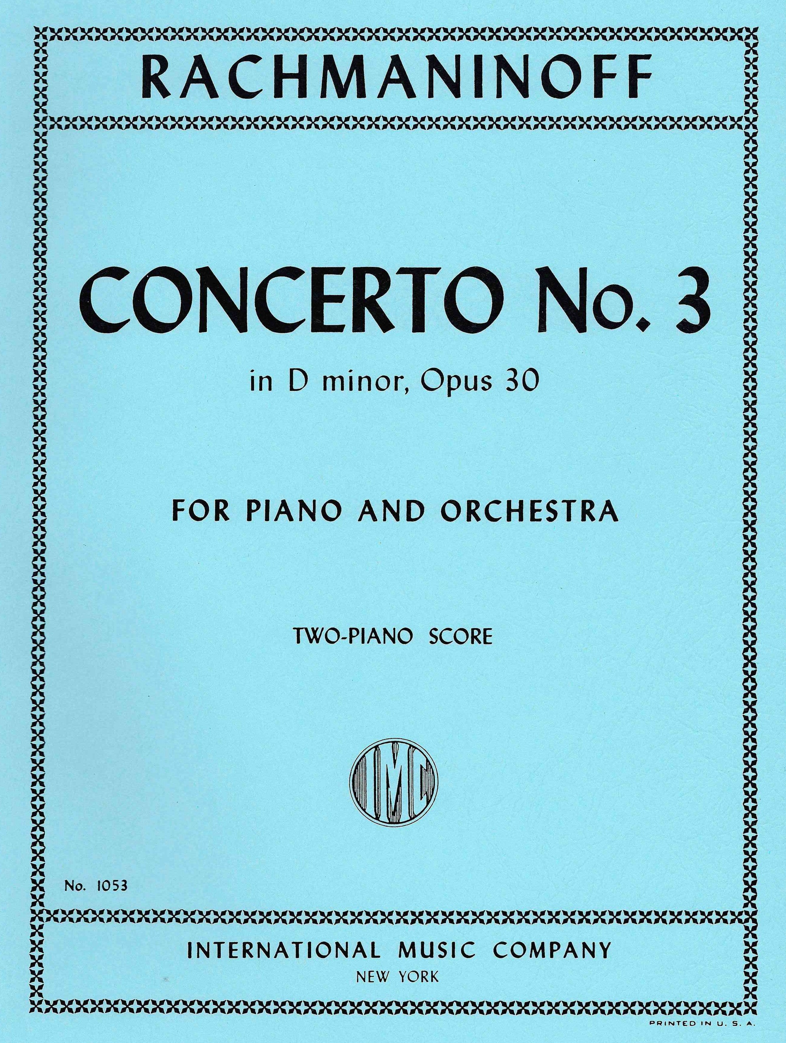 Rachmaninoff: Piano Concerto No. 3 in D Minor, Op. 30 – Ficks Music