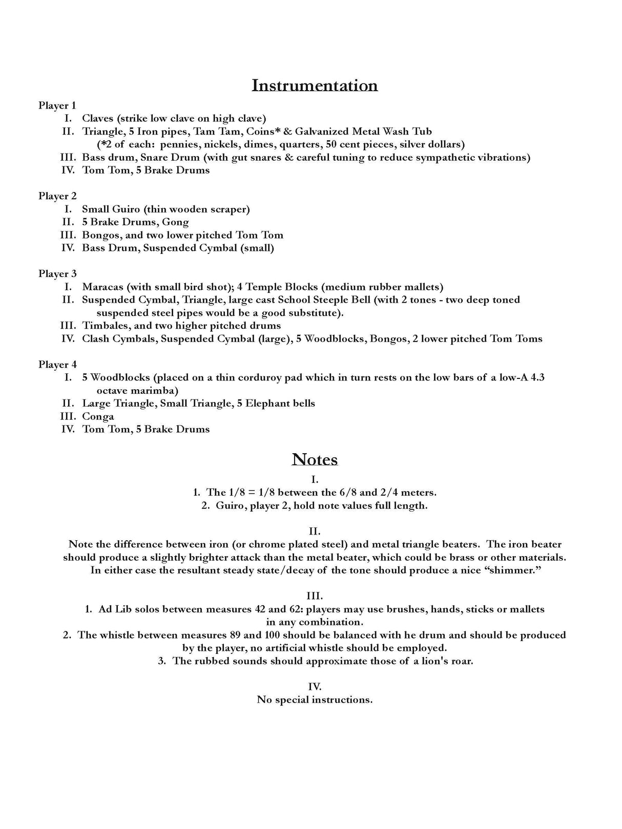 Udow: Four Constructions