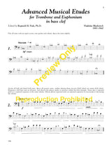 Fink: Advanced Musical Etudes for Trombone and Euphonium in Bass Clef
