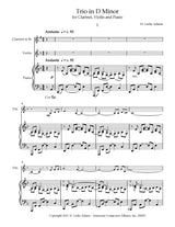 Adams: Trio in D Minor