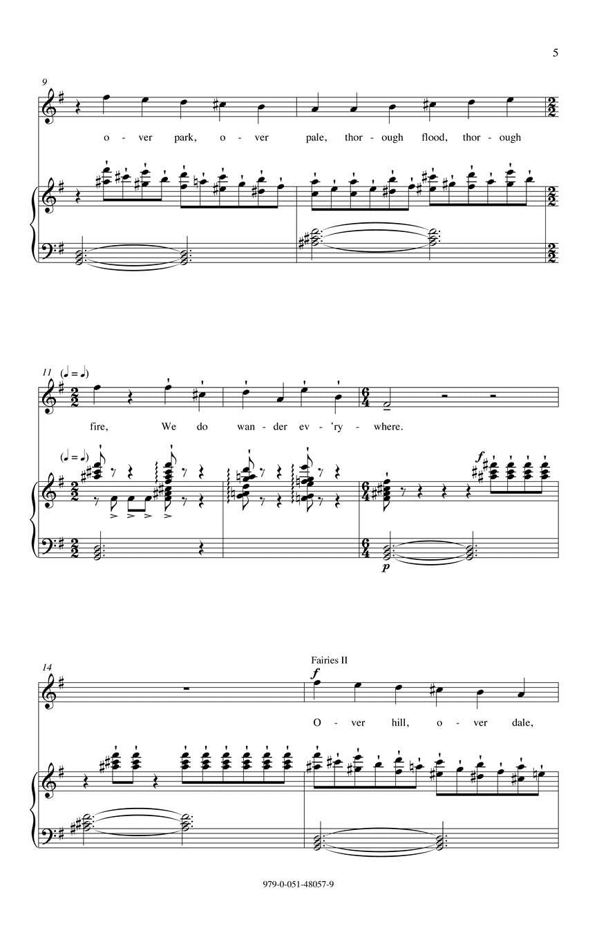 Britten: A Midsummer Night's Dream – A Choral Suite (arr. for children's choir)