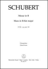 Schubert: Mass in B-flat Major, D 324, Op. posth. 141
