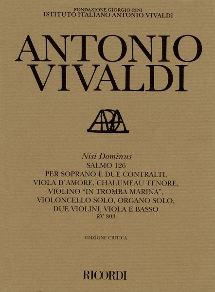 Vivaldi: Nisi Dominus, RV 803