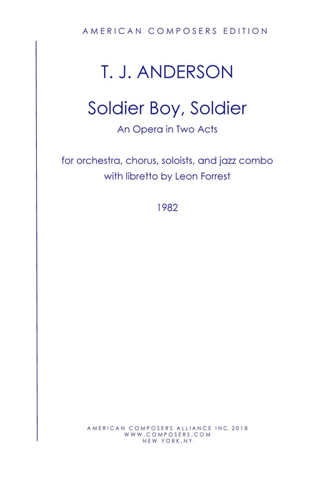 T.J. Anderson: Soldier Boy, Soldier