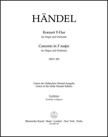 Handel: Organ Concerto No. 13 in F Major, HWV 295