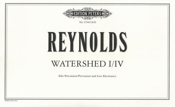 Reynolds: Watershed I & IV