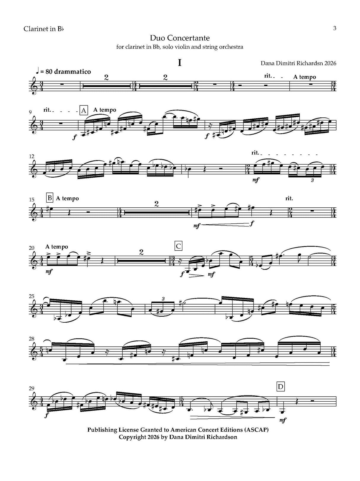 D. Richardson: Duo Concertante