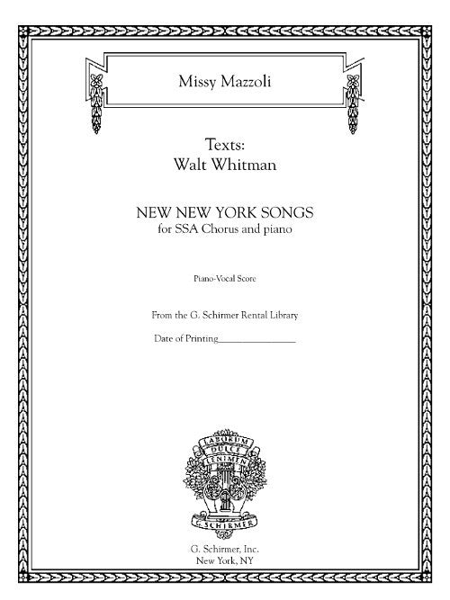 Mazzoli: New New York Songs