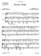 Poulenc: Dernier Poème
