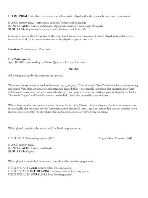 Thomas: Helix Spirals