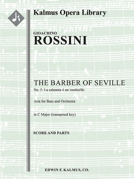 Rossini: La calunnia from The Barber of Seville, Act I