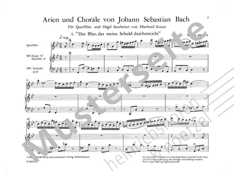 Bach: Arias and Chorales (arr. for flute & organ)