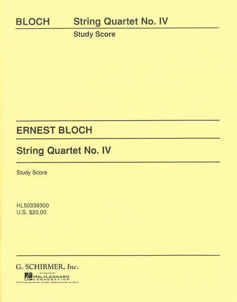 Bloch: String Quartet No. 4
