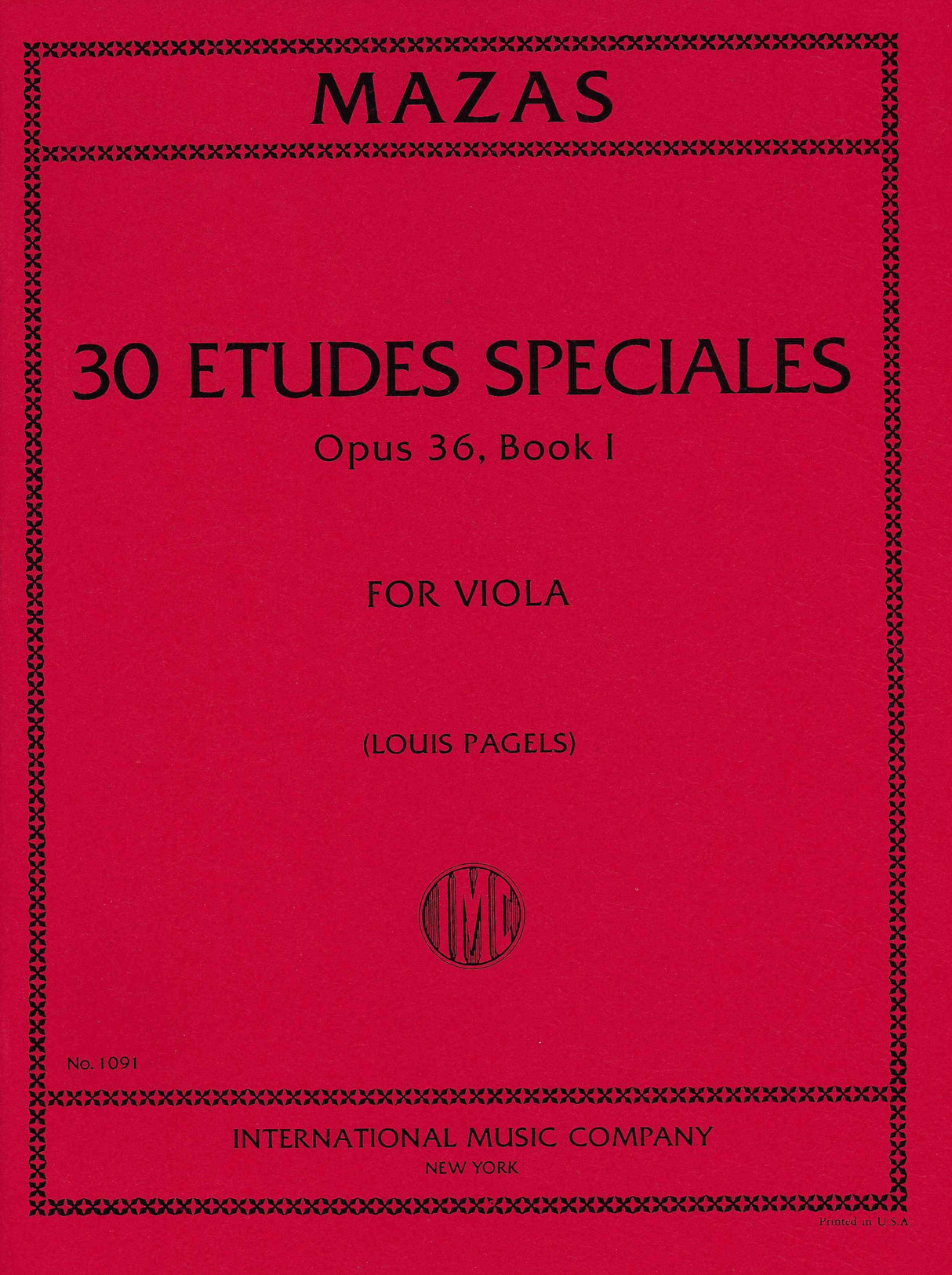 Mazas: Études spéciales, Op. 36 - Volume 1 (arr. for viola)
