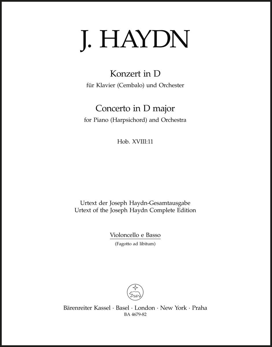 Haydn: Piano Concerto in D Major, Hob. XVIII:11