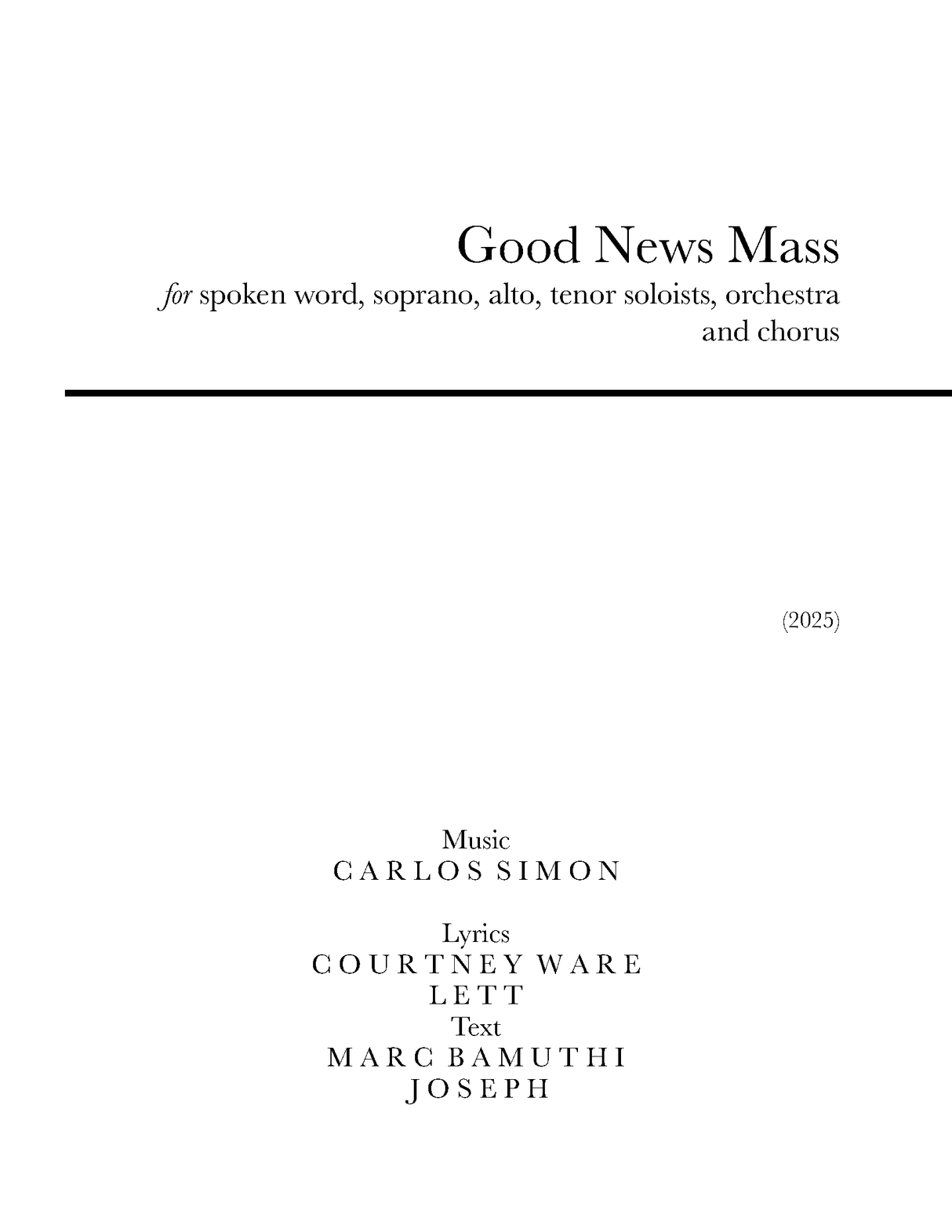 Simon: Good News Mass