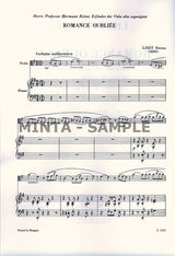 Liszt: Romance oubliée (arr. for viola/clarinet & piano)