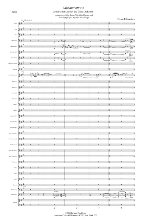 Smaldone: Murmurations - Concerto for Clarinet and Wind Orchestra