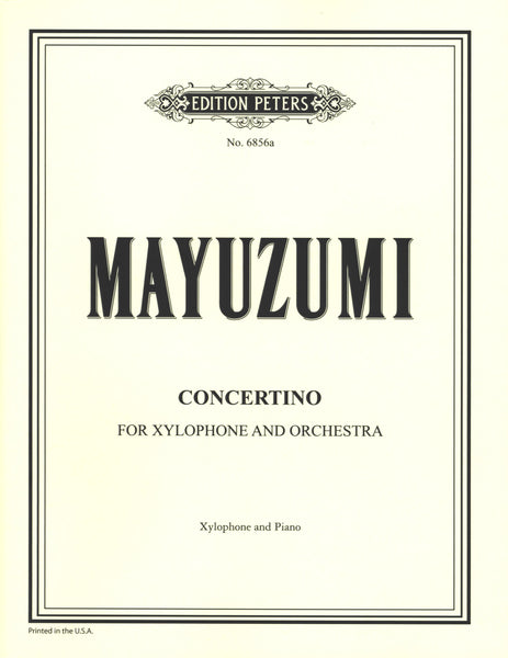邦楽 chorus lines / ehamiku Mayuzumi: Concertino for Xylophone and Orchestra – Ficks Music