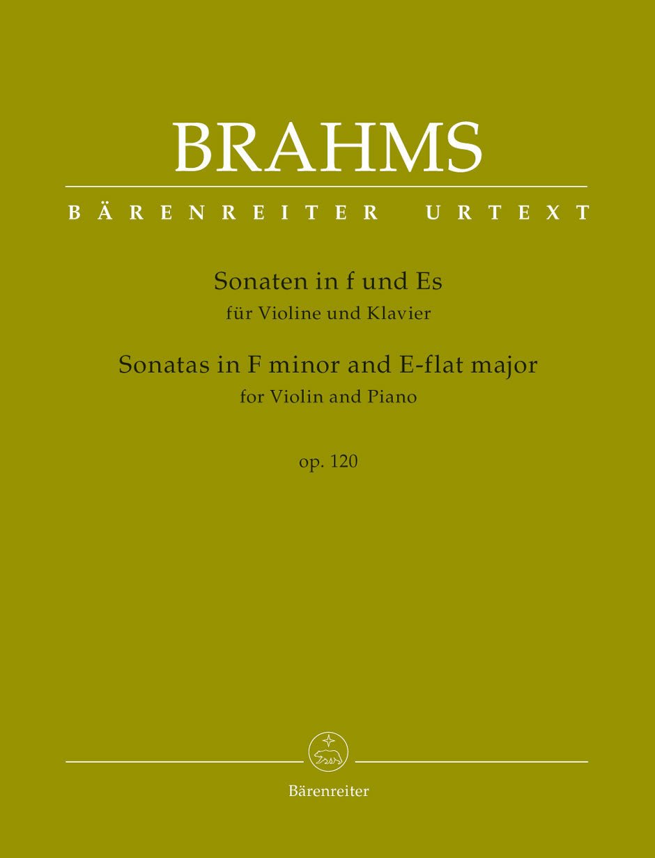 Brahms: Sonatas, Op. 120 (violin version) – Ficks Music