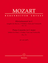 Mozart: Piano Concerto No. 13, K. 415/387b (version for piano and string quartet)