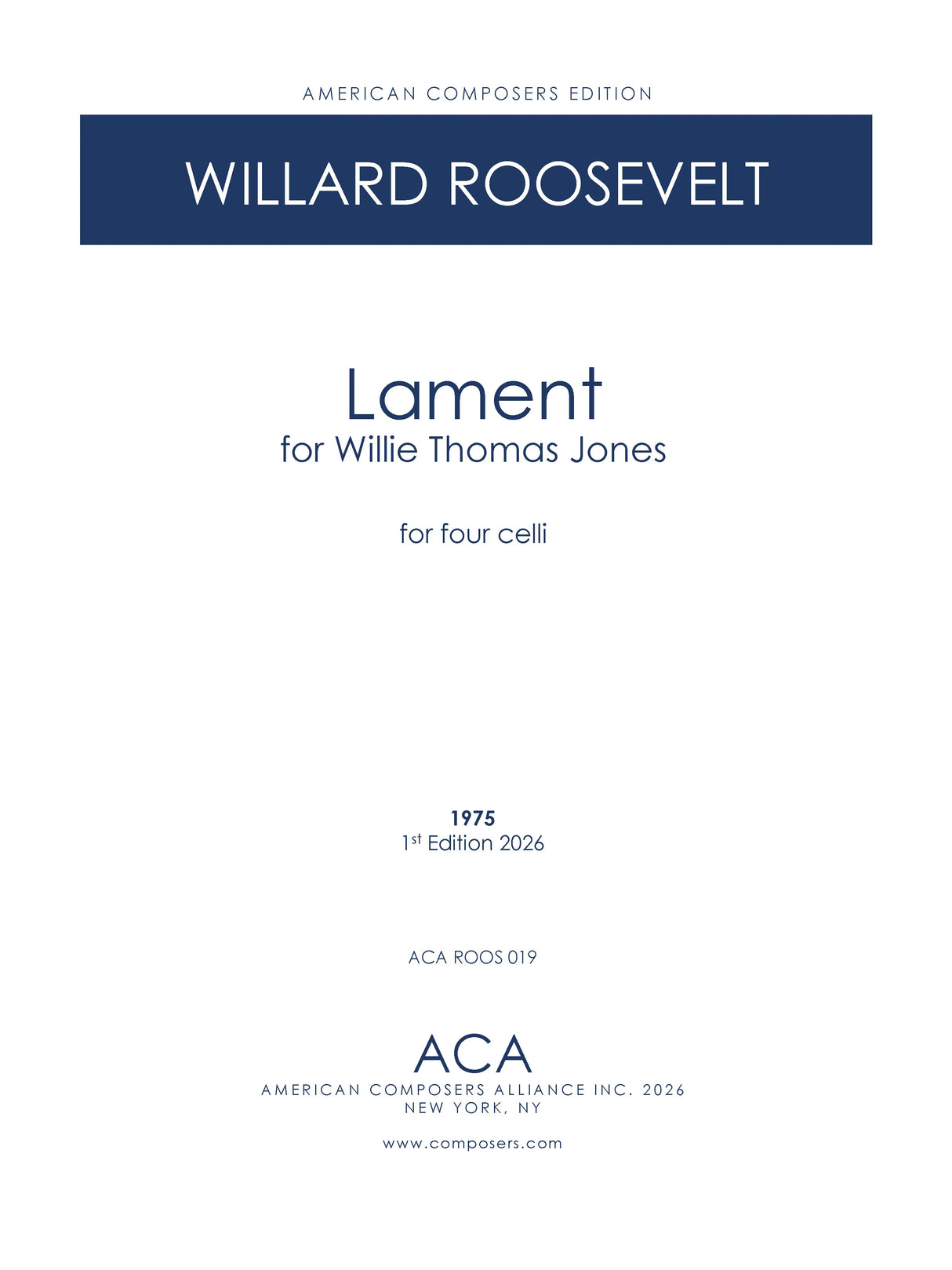 Roosevelt: Lament