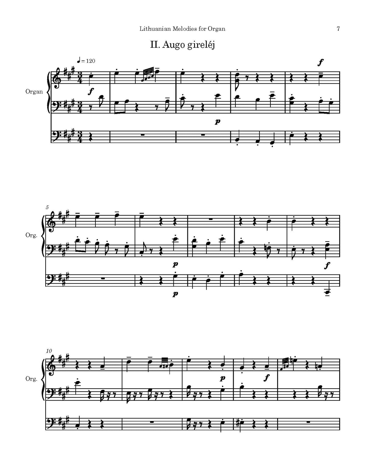 Davidson: Lithuanian Melodies for Organ