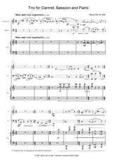 Van de Vate: Piano Trio (Version for Clarinet, Bassoon and Piano)
