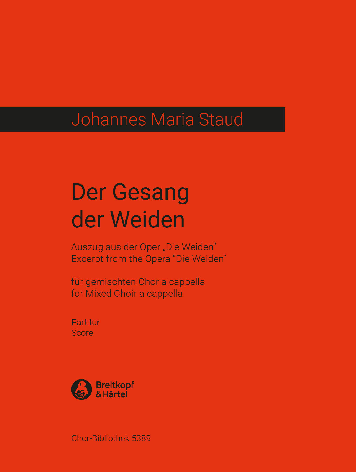 Staud: Gesang der Weiden (Song of the Willows) from Die Weiden