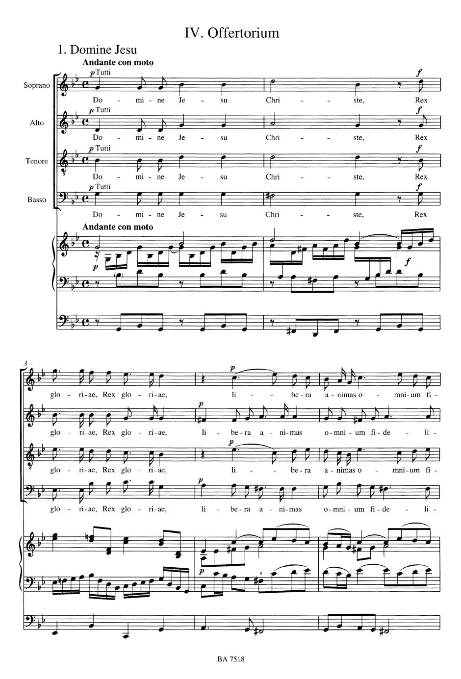 Mozart: Requiem, K. 626 (arr. for soloists, choir and organ