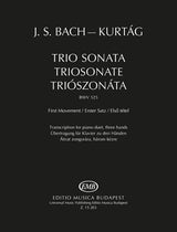 Bach-Kurtág: First Movement of Trio Sonata, BWV 525 (arr. for piano 4-hands)