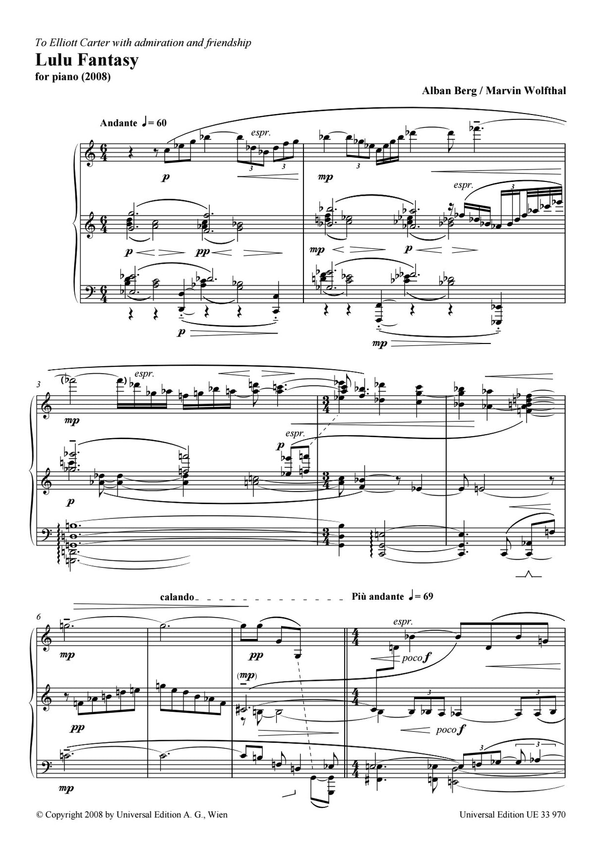 Berg-Wolfthal: Lulu Fantasy