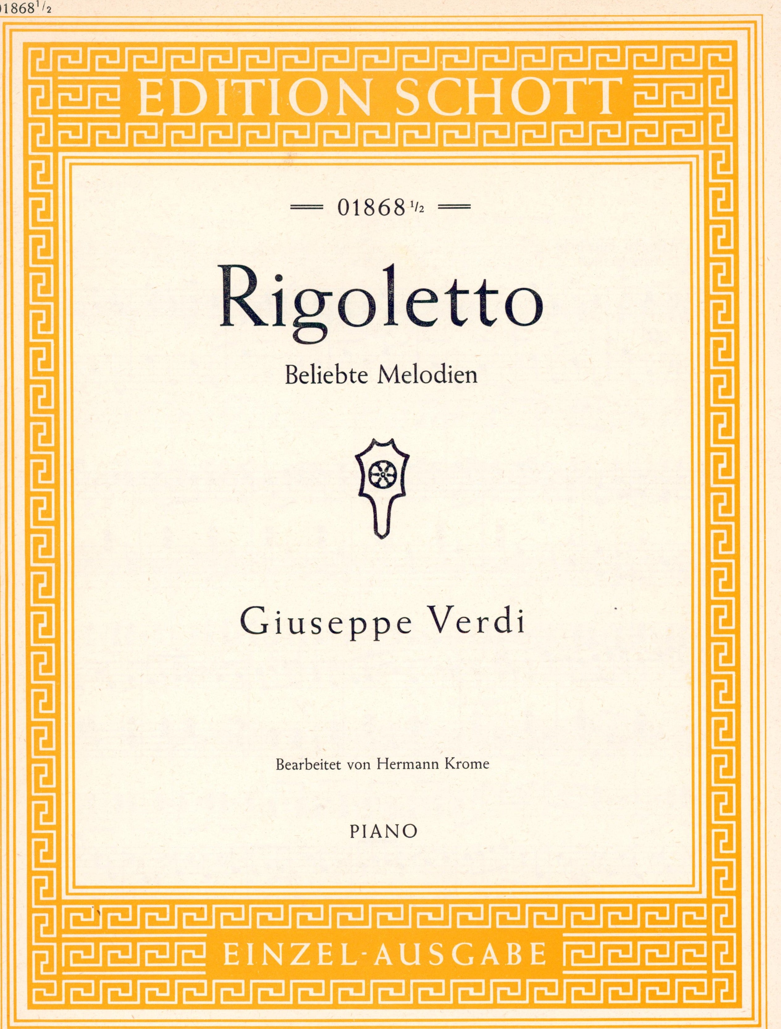 Verdi: Popular Tunes from Rigoletto (arr. for piano) – Ficks Music