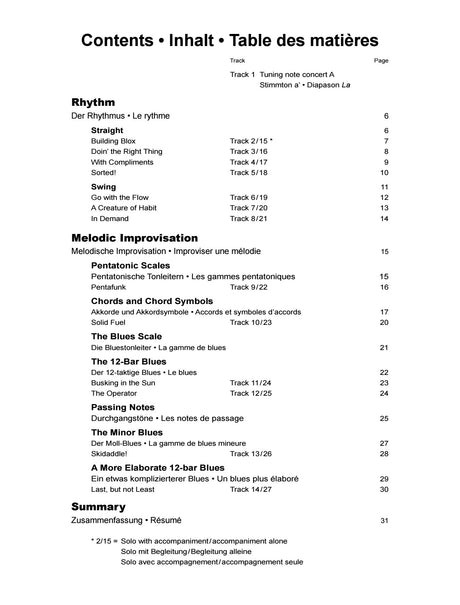 Jazz Zone - An Introduction to Jazz Improvisation for Clarinet