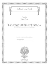 Frank: Las cinco lunas de Lorca (Version for Countertenor, SATB Choir, & Piano)