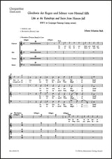 Bach: Gleichwie der Regen and Schnee vom Himmel fällt, BWV 18