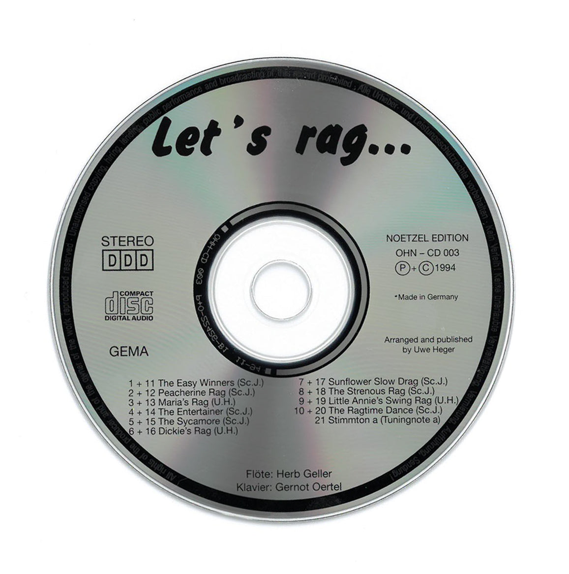 Let's Rag... 10 Ragtimes for Recorder