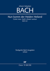 Bach: Nun komm, der Heiden Heiland, BWV 61
