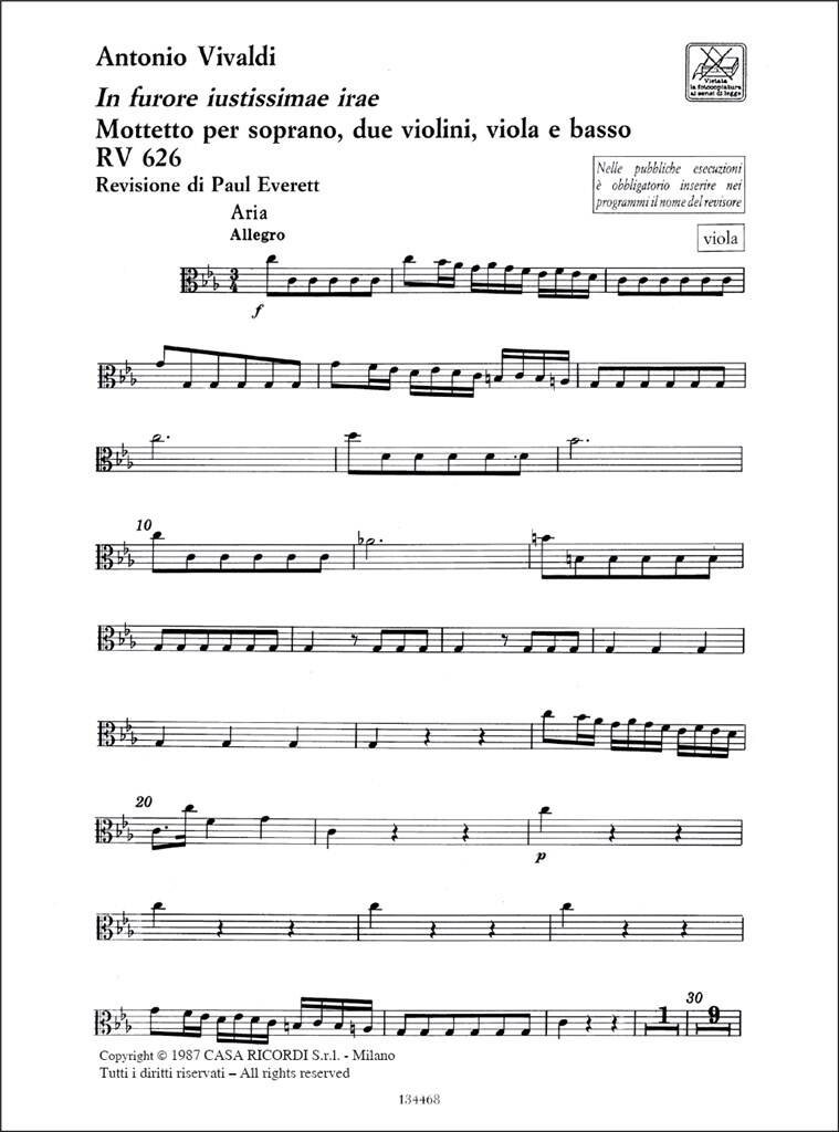 Vivaldi: In furore justissimae irae, RV 626