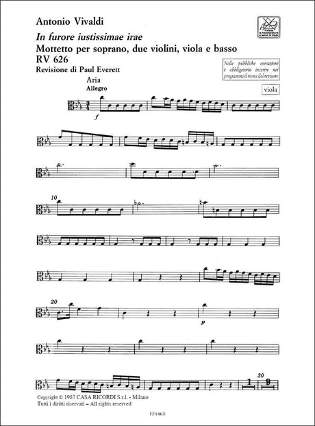 Vivaldi: In furore justissimae irae, RV 626