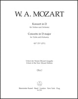 Mozart: Violin Concerto in D Major, K. 271a/271i