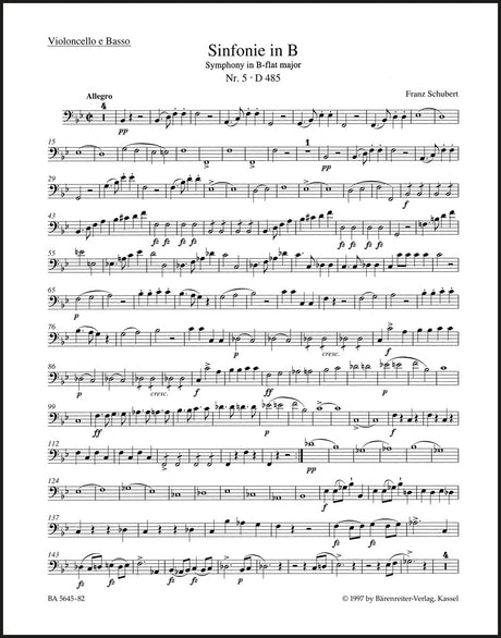Schubert: Symphony No. 5 in B-flat Major, D 485