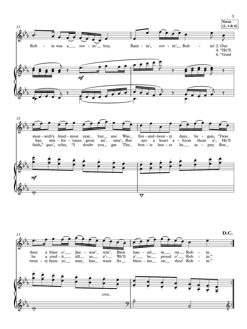 Musgrave: Three Scottish Songs – Ficks Music
