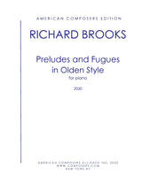 Brooks: Preludes and Fugues in Olden Style